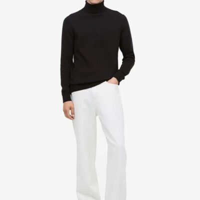 Slim Fit Fine-knit Turtleneck Sweater